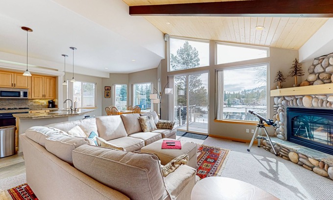 Tahoe Keys Casa | Lake Tahoe Hideaway with rooftop hot tub, fireplace, scenic balcony, & smart TVs