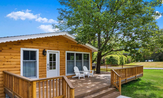 Silver Bay Casa | Lake-view home with large deck, grill, lawn, & mtn views - dog-friendly