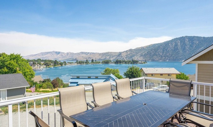 Manson Casa | Lake View Pool Retreat + Hot Tub, Game Room, Views