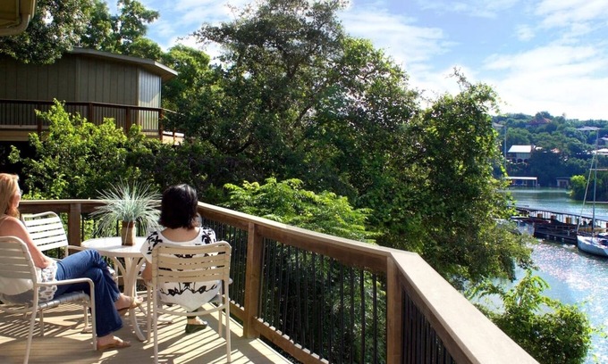 Lakeway Casa | Relajante Waterfront Bungalow en Lake Travis, piscina y jacuzzi, junto al puerto deportivo (# 5)