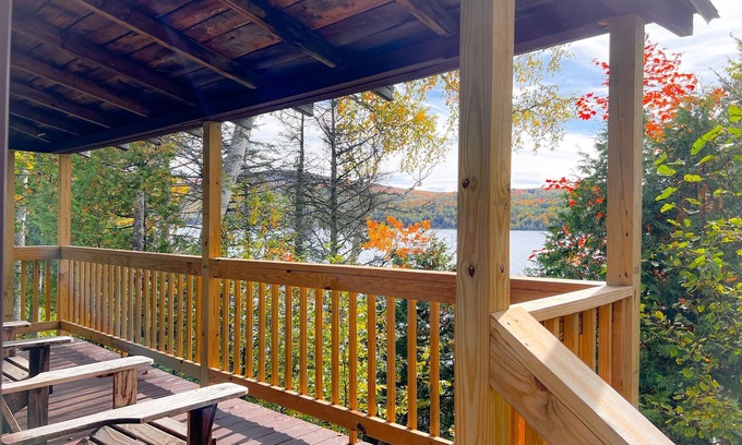 Rangeley Cabina | Lakefront Cabin - dock, beach, sauna, and views!