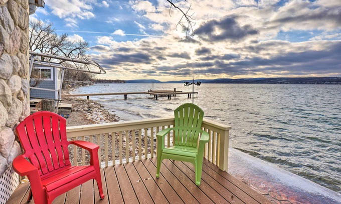 Canandaigua Cabaña | Lakefront Canandaigua Home w/ Grill, Fire Pit