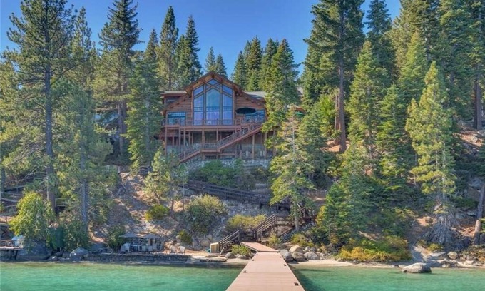 Tahoma Casa | Obra maestra frente al lago! Vista de registro personalizado Inicio. Playa privada, West Shore!