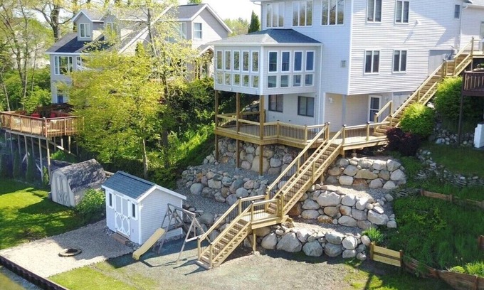 Plainwell Casa | Lakefront Home w/ Sunset Views. New to Rental Market! Pontoon Rental Available.