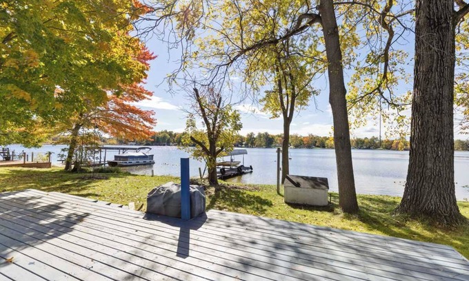 Bloomingdale Casa | Lakefront Home with Dock, Firepit & Private Deck