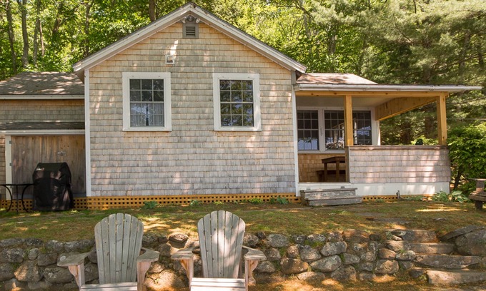 Camden Cabaña | Lakefront home with dock, lake-view porch & fireplace - close to downtown Camden