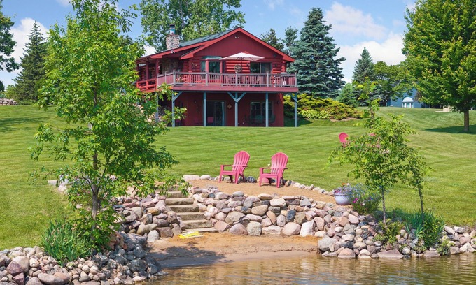 Onsted Casa | Lakefront Irish Hills Home ~ Sleeps 10 ~ Sandy Beach ~ Near MIS Speedway