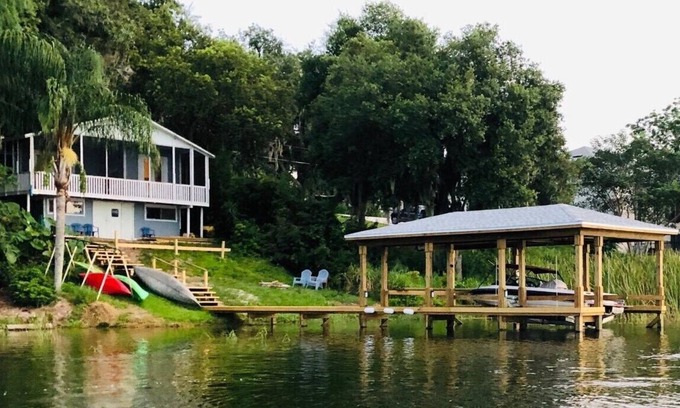 Montverde Cabaña | LAKEFRONT - BARCO DE ESQUÍ DISPONIBLE-cerca de Orlando