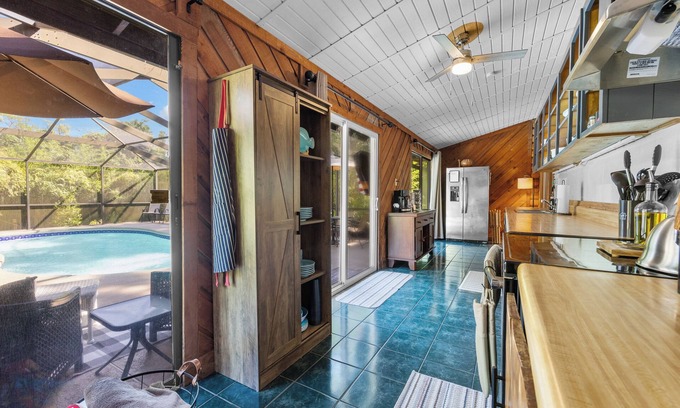 Hawthorne Casa | Lakefront Log Cabin, on private Lake & Screened Pool. ~NO CLEANING FEES~