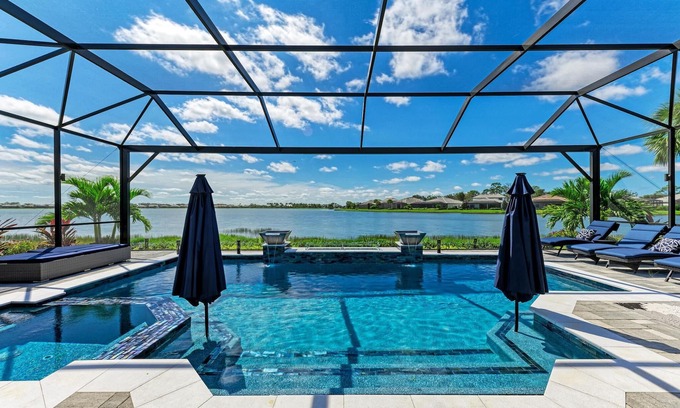 Braden River Casa | Lakefront Luxury Pool Spa Gym - Private Home with resort-like surroundings