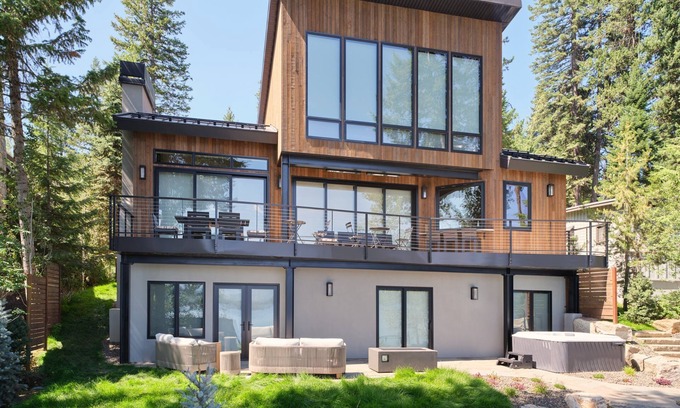 McCall Casa | Lakefront Mtn Modern - on Payette Lake, amazing views, private beach, dock, game room