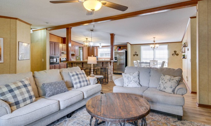 Newberry Shores Casa | Lakefront Prosperity Paradise: Private Dock & Pool