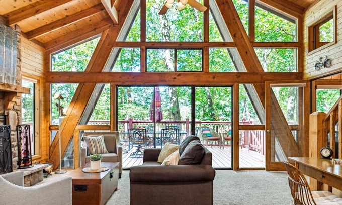 Wright City Chalet De Esquí | Lakefront Timberline Chalet