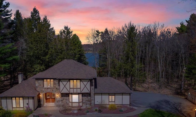 Blakeslee Villa | Lakefront Tudor | Hot Tub | Sauna | Game Room
