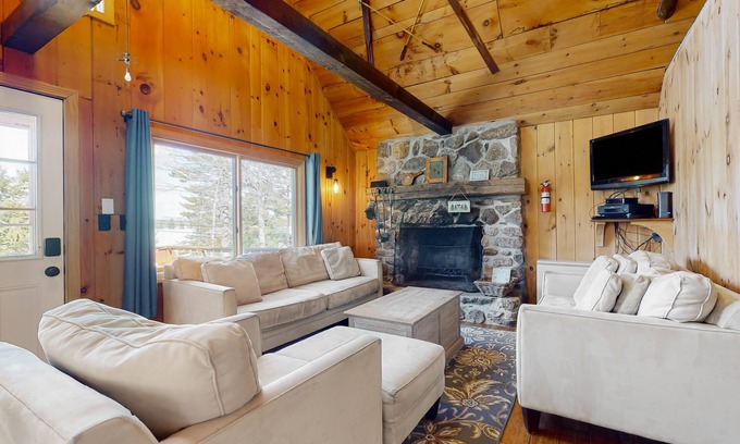 East Wakefield Casa | Lakeside home with water views, firepit, deck, & W/D - dog-friendly
