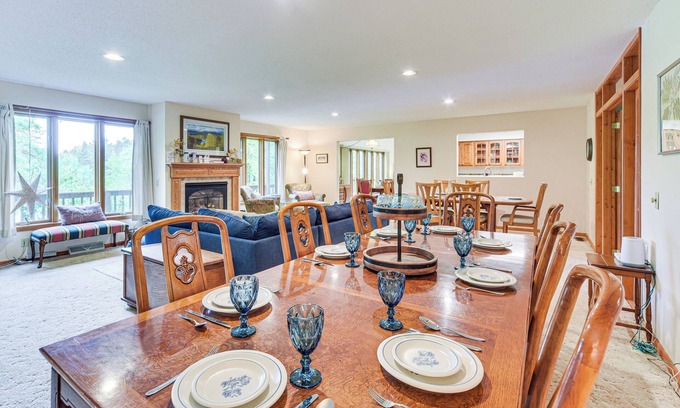 Spooner Casa | Lakeside Spooner Home w/ Game Room & Views!