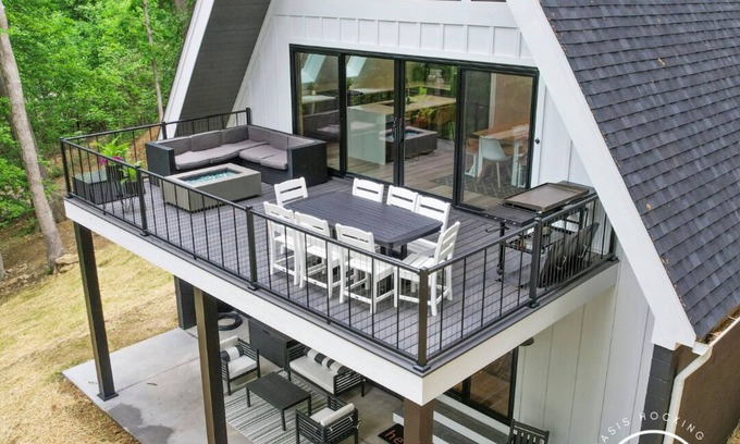 Logan Casa | Lakeview A-Frame Oasis in Hocking Hills -Sleeps 15