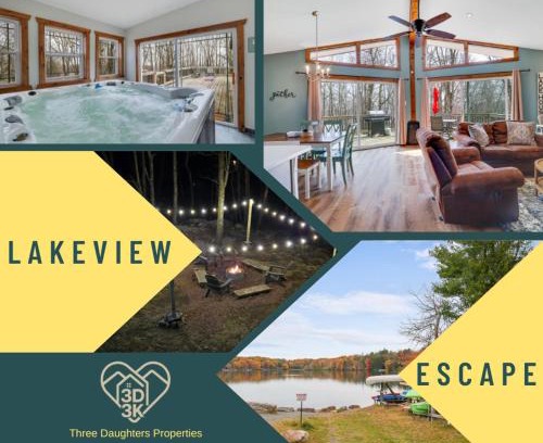 Lake Harmony Estates Casa | Lakeview Escape With Hot Tub & Fire Pit