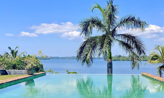 Kathaluwa Villa | Villa con vista al lago, Villa de 4 camas en el lago Koggala. Magníficas vistas. Piscina privada. Cocinero.