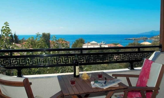 Stoupa Condominio | Lakonia Studio 1 paseo a la larga y extensa playa de arena principal