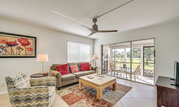 Lely Golf Estates Condominio | Lanai & Golf Course View: Cozy Condo in Naples!
