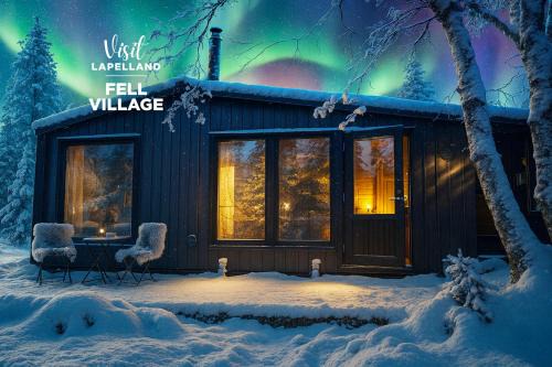 Muonio Casa | Landscape Cottages - Fell Village XXL, Nature View with Fireplace, Sauna, Kitchen