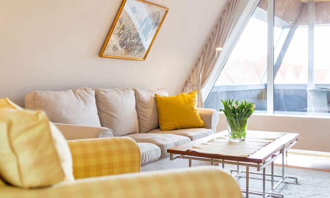 Wittduen Apartamento | Amplio apartamento - inundado de luz, WLAN, vista al mar, cerca de la playa y n