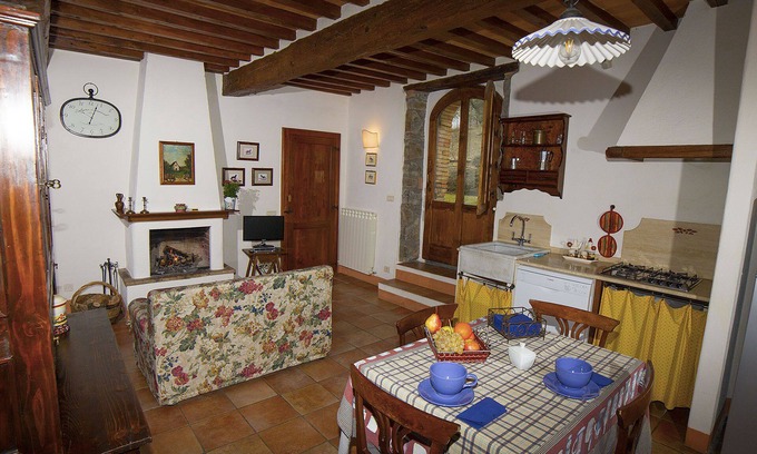 Radicofani Apartamento | Granja Pietreta - Pozzo Apartamento 4 camas