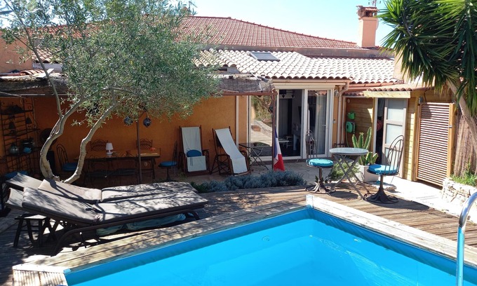 Agay Apartamento | APARTAMENTO VILLA 50 M DE LA PLAYA DE AGAY (var)