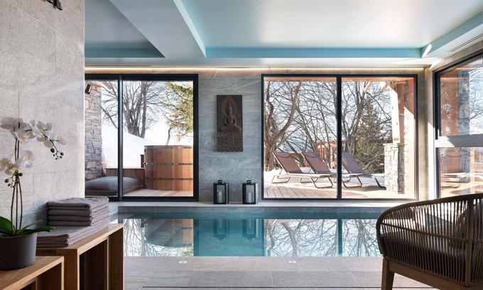 Arc-1800 Chalet De Esquí | Gran chalet con piscina interior, spa y sala de juegos