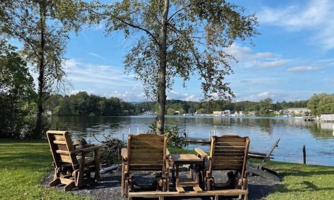 Pittsfield Casa | Large, comfortable house and yard located on a beautiful lake.