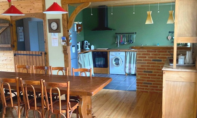 Pradelles Cabaña | Gîte-Familiar-Habitación con desagüe-Terraza