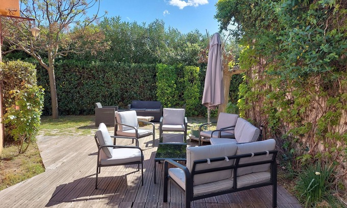 Carnon-Plage Villa | Gran casa familiar a 100 metros del mar,