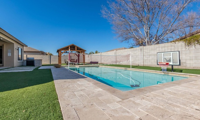 Rovey Farm Estates Casa | Large Glendale Home with Pool, Sleeps 11, Near Cardinals Stadium, Pets Allowed