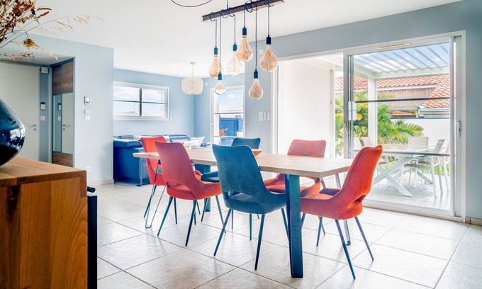 Saint-Vincent-sur-Jard Chalet De Esquí | Casa grande y moderna para 6 - Jardin