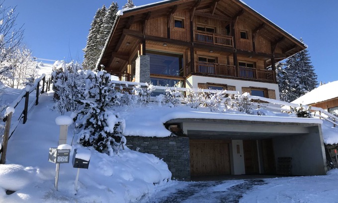 Saint-Gervais-les-Bains Chalet De Esquí | Gran chalet nuevo, tranquilo y luminoso, impresionantes vistas del monte Blanc