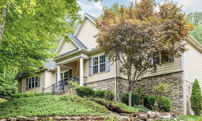 Lake Lure Casa | Large Rental in Rumbling Bald Resort on Septic. No damage. Ready to go!