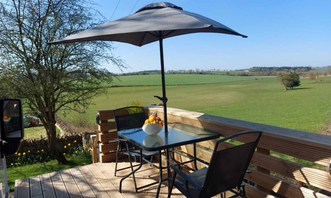 Cirencester Chalet De Esquí | Large Static Motorhome-Stunning Countryside Views