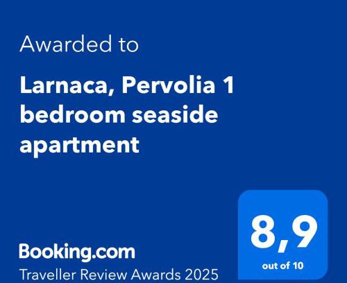 Pervolia Apartamento | Larnaca, Pervolia 1 bedroom seaside apartment