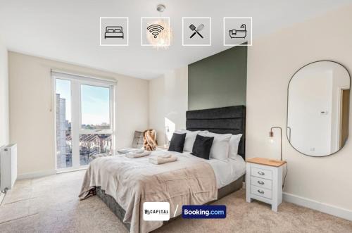 Finchley Church End Apartamento | Last-Minute Specials l 1 Bed Apt, Luxury Balcony By Capital Retreats Short Lets & Serviced Accommodation in Colindale With Free WiFi