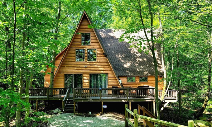 Gray Chalet De Esquí | Laurel Creek Cabin Rustic Luxury Ski Resort Getaway!
