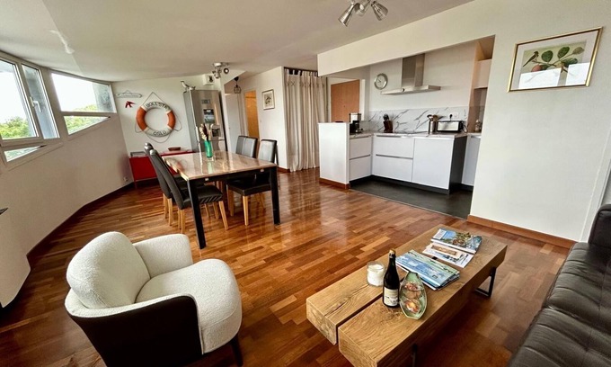 Le Conquet Apartamento | Apartamento con vistas al puerto, Kermorvan y la playa de Blancs Sablons