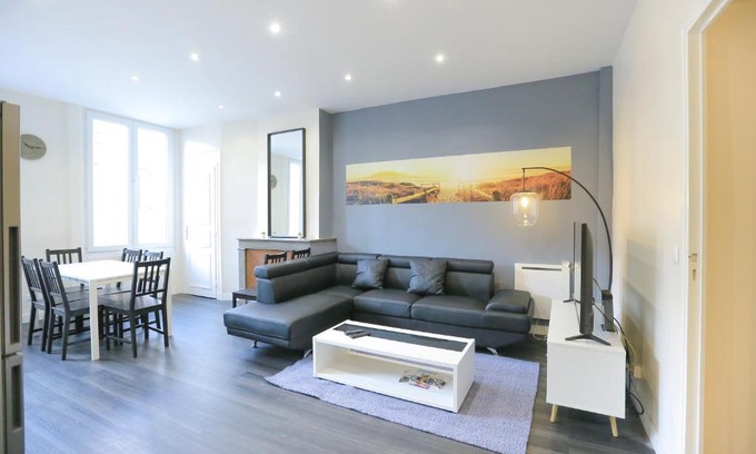 Jacquard - Prefecture Apartamento | Le 34 Malon, T5 hypercentre chic et cosy, wifi, netflix par SOVALFI