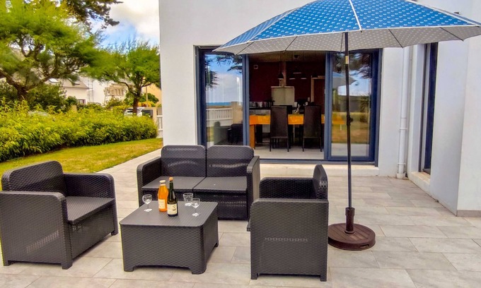 Ile-Tudy Villa | LE Bain DE MER - Sea View From all Rooms