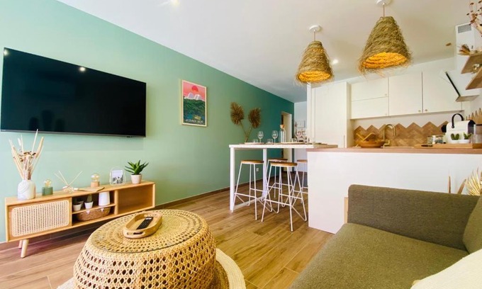 Le Couchant Apartamento | LE BALI, Exceptionnel P3 avec piscine à 2 min des plages , parking, wifi et climatisation