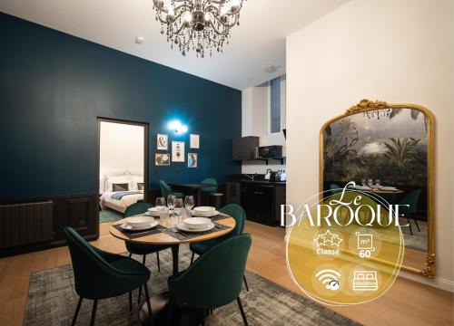 Castres Apartamento | Le Baroque - Grand T2 Confort, Lit Queen Size