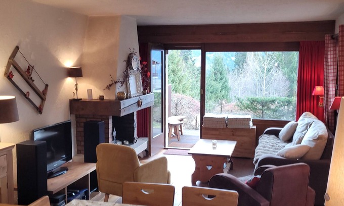 Le Bettex Apartamento | LE BETTEX - 1400m - 2 habitaciones - 50m2 + gran terraza frente al Mont Blanc