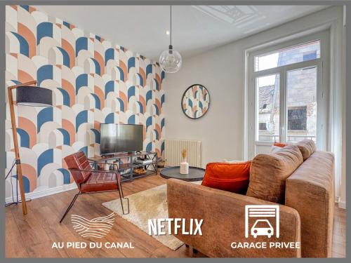 Montargis Apartamento | Le Canal,Hyper centre, Cosy, fibre, parking privée, 1 a 4 pers