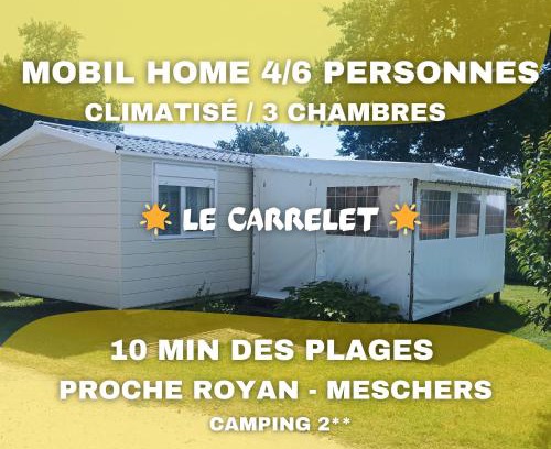 Semussac Casa | LE CARRELET Mobil home climatisé INSOLITE & COSY 4 à 6 Personnes