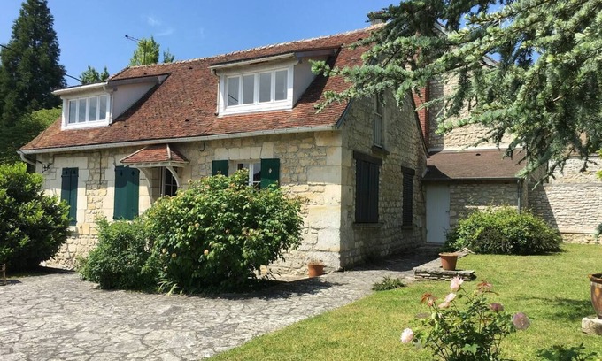 Lavilletertre Casa | Clos Saint Jean casa rural para 5 personas en piedra Vexin típica